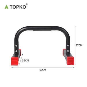 Barras Paralelas de Acero al Carbono para Entrenamiento Profesional de Parada de Manos, con Cubiertas Rojas para los Pies, Estructura Resistente, para Gimnasio y Fuerza - Product Image 6