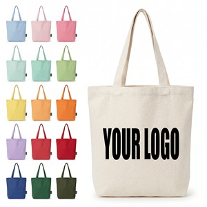 Sac fourre-tout en coton économique au design personnalisé, léger et réutilisable, sacs en toile pour la promotion publicitaire et les cadeaux DIY - Product Image 1
