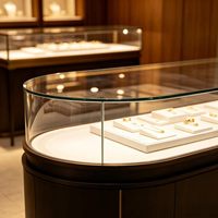 GZowin Schmuck-Vitrine LED-Beleuchtung Umweltfreundlich Recycelbar Wasserdicht Anpassbares Design Tragbar Leichtgewichtig