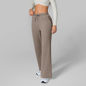 <span class=keywords><strong>Pantalon</strong></span> large Vractive en coton-polyester pour <span class=keywords><strong>femme</strong></span>, coupe droite, avec cordon de serrage et poches latérales, idéal pour le sport et les loisirs. - Product Image 5
