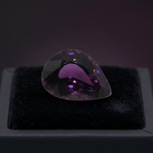 พลอยโกเมน Rhodolite พลอยเจียระไนแบบเหลี่ยมเพชรพลอยธรรมชาติตาม8X10mm ลูกแพร์ได้รับการรับรองจากโรงงานกะรัต - Product Image 3