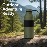 Bouteille d'eau réutilisable écologique YEKEA 500 ml, thermos en acier inoxydable 304 avec revêtement en cuivre, coffret cadeau élégant
