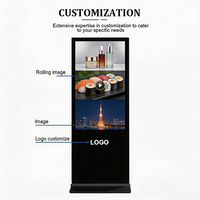 Reproductor de Publicidad LCD Vertical de Alta Definición 4K IP54 para Interiores, con Animación Gráfica Digital, de Alta Gama