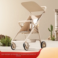 Poussette de voyage pliable en métal légère Miracle pour bébés et nourrissons, design compact, facile à transporter, 0-3 ans, capacité de charge de 25 kg