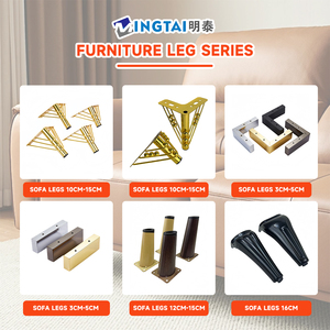 Pieds de canapé modernes en fer noir pour chambre, appartement, salon, salle à manger/cuisine, H80mm, prix d'usine, pièces de mobilier en gros - Product Image 6