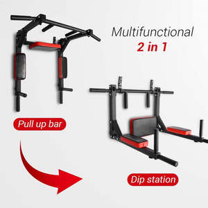 Venta caliente hogar interior pared pull-up equipo de fitness entrenamiento deportivo conjunto <span class=keywords><strong>barra</strong></span> horizontal y barras paralelas - Product Image 5