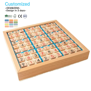 Jeu de société éducatif Montessori en <span class=keywords><strong>bois</strong></span> écologique Eduland OEM/ODM CPC, <span class=keywords><strong>Sudoku</strong></span> traditionnel, échecs, puzzle de logique, jouet unisexe pour enfants - Product Image 1