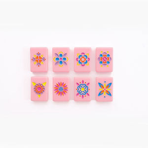 Fichas de Mahjong Acrílicas de Lujo Color Rosa, Personalizables, Marca OEM, Hechas en China, para 160 Piezas - Product Image 5