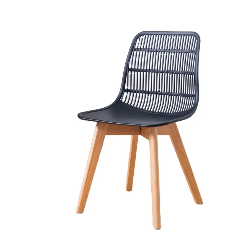 Langfang produttore orange krocker back design sedia da pranzo chaises sedia da pranzo con gambe in legno