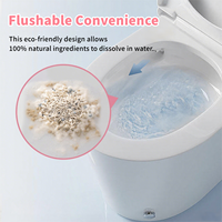 Litière pour chat AFP biodégradable, naturelle, à base de tofu, bentonite, manioc et yucca, désodorisante, faible en poussière, à agglomération rapide