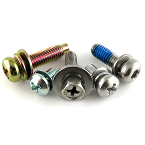 Thép Carbon Màu Xanh Kẽm Mạ Pan Đầu Nội Bộ Răng Khóa Máy Giặt Kết Hợp Lắp Ráp Máy Vít - Product Image 3