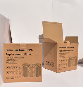 Boîte de rangement cosmétique personnalisée avec impression en relief, en papier kraft, avec matériau ondulé renforcé F/E/B/C/A/BC - Product Image 4