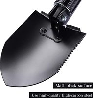Pelle pliante Portable multifonction, pelle de Camping, pelle pliante avec longue poignée