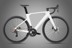 Bicicleta de Carretera de Carreras de Alta Gama 700C de Fibra de Carbono, 22 Velocidades, Doble Suspensión, Frenos de Disco Hidráulicos, Ligera, con Cableado Interno R1 - Product Image 4