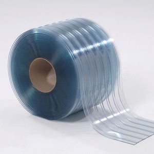 Rideau en bande de PVC transparent industriel résistant au froid, flexible, anti-poussière, film économe en énergie en rouleaux pour porte d'entrepôt à surface plane - Product Image 5