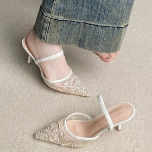 2026 Sandales à talons aiguilles brodées chinoises, élégantes, confortables et anti-fatigue, parfaites pour Cheongsam, magnifiques chaussures de cérémonie pour femmes - Product Image 2