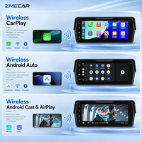 Écran de navigation pour moto de 6,86 pouces avec CarPlay sans fil, Android Auto, caméra arrière AHD, IP67 pour tous les modèles de moto