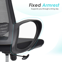 Milieu Du Dos Support Lombaire Fauteuil Visiteur Personnel De Travail Exécutif Ergonomique Chaise De Bureau