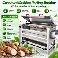 Beste Prijs Cassave Wassen Peeling Snijmachine-Roestvrij Staal 304 Hoge Productiviteit 300-500 Kg/u Voor Fruit Groenten