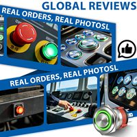 YIJIA Interruptor de botón pulsador metálico de 12/16/19/22mm con logotipo personalizado, momentáneo/enganchable, con símbolo LED DIY, cabeza plana, para modificación de coches y uso marino