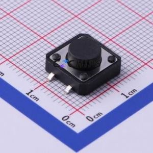TS-1094S-A5B3-D1 Tactile Switch SMD-4P,12x12mm Switch Single Pole Single Throw Round Button 12mm 12mm - Product Image 1
