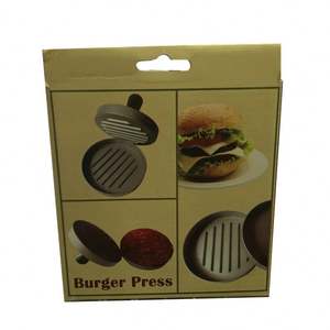 Presse à hamburger en aluminium antiadhésif avec papier ciré - Product Image 3