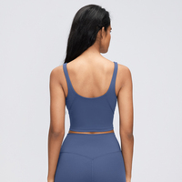 Soutien-gorge de sport push-up à col en V pour femme, maintien élevé, grandes tailles, respirant, séchage rapide, idéal pour le fitness et le yoga – Nouveauté très demandée