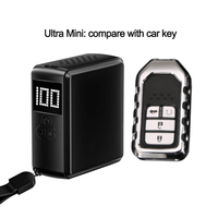 Pompe à vélo électrique pliable intelligente sans fil rechargeable ultra-compacte brevetée