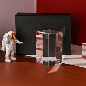 Customized K9 <strong>Crystal</strong> Transparent 3d Cube <strong>Crystal</strong> Craft 60x100x150mm Business Gift Product - Product Image 4