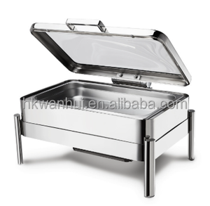 2/3 Hydraulic Induction Chafing <b>Dish</b> <b>with</b> <b>Glass</b> <b>Lid</b> - Product Image 1