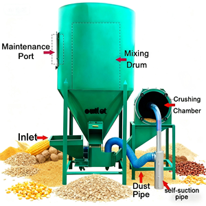 خلاط وكسارة لإطعام الحيوانات الكثير من الطعام عرض ساخن وخلاط وخلاط - Product Image 2