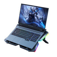 Support de refroidissement pour ordinateur portable PC, support de refroidissement pour ordinateur portable à quatre ventilateurs, haute performance, RGB