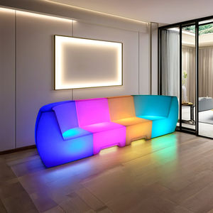 حار بيع لون التحكم أدى الأثاث البلاستيكية الاقسام أدى أريكة أريكة لشريط - Product Image 1