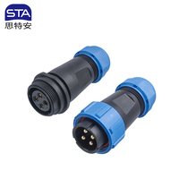 Connecteur étanche SP2110 SP2116 SP2111 SP2112 – Prise droite/angulaire, câble en ligne, prise de panneau 2, 3, 4, 5, 6, 7, 9, 12 broches