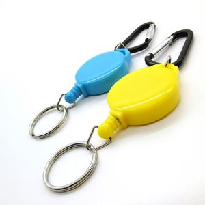 Porte-badge rétractable en plastique pour employés d'entreprise CY Wholesale Company, avec porte-clés, personnalisable avec nom et logo - Product Image 3