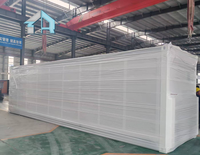 Maison conteneur préfabriquée portable de 20 pieds, respirante et épaissie, extensible et pliable, style villa moderne, avec salon modulaire