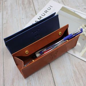 Makeup Pencil Case Premium Faux Leather Portable Cosmetic Stationery Storage <b>Bag</b> Functional Pen Organizer - Product Image 6