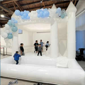 Mini castillo inflable <span class=keywords><strong>de</strong></span> PVC blanco comercial <span class=keywords><strong>para</strong></span> niños pequeños, casa <span class=keywords><strong>de</strong></span> rebote hinchable con gorila <span class=keywords><strong>de</strong></span> boda, PISCINA <span class=keywords><strong>DE</strong></span> <span class=keywords><strong>BOLAS</strong></span>, Tobogán <span class=keywords><strong>para</strong></span> <span class=keywords><strong>alquiler</strong></span> - Product Image 1