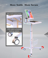 Station de travail Mobile pouces, chariot médical Mobile, tablette, VESA, chariot médical d'hôpital