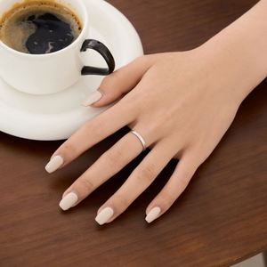 Dylam Delicate Stylish Design Fine Jewelry <b>Dainty</b> Thin S925 Silver Rhodium 14K Gold Plated Iced Out Surface Thin Women <b>Rings</b> - Product Image 6