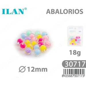 Perline Multicolore Ilan da 12mm per Creazione di Gioielli, Confezione da 18g 30717 - Product Image 3