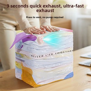 Large 3D Cube Compression Space Saver <strong>Bags</strong> No-Pump Vacuum Storage <strong>Bags</strong> <strong>for</strong> <strong>Clothes</strong> Comforters Blankets - Product Image 2