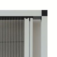 Rétractable Plisse Anti Moustiquaire En Aluminium Cadre Pliant Maille Plissé Moustiquaire Fenêtre Amovible Coulissante Moustiquaire Porte
