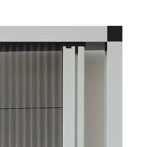 Mosquitera retráctil Plisse, marco de aluminio, malla plegable, pantalla plisada <span class=keywords><strong>para</strong></span> insectos, ventana, puerta deslizante desmontable con mosquitera - Product Image 3
