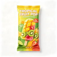 Films en rouleau VMPET PET en plastique laminé imprimé sur mesure pour emballages de bâtonnets de crème glacée, de sucettes glacées, de gelée et de sachets pour aliments surgelés