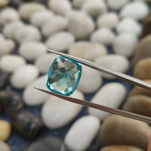 DS <b>Gems</b> Lab Grown 14x12mm Cushion Cut Paraiba <b>Stone</b> - Product Image 2