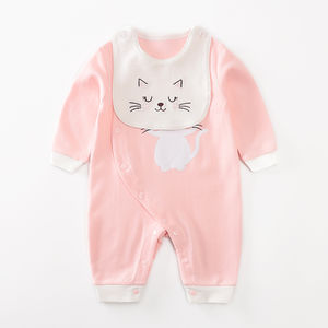 Combinaison et Bavoir en Coton pour Bébé, Unisexe, Vente en Gros, pour l'Automne - Product Image 2