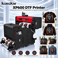 Nouvelle arrivée Kongkim, imprimante DTF 60 cm 4 têtes I 3200, machine d'impression de t-shirts avec système d'encre blanche intelligent