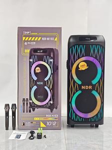 NDR-M1103 60w वीडियो कराओके स्पीकर 10 इंच 100z बास * 2 सपोर्ट यूएसबी टीएफ टी वी एस एफ टी वी मी माइक्रोफोन - Product Image 3