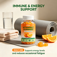 Gommes à la vitamine C 250 mg, vitamines en gommes veganes à mâcher pour femmes et hommes, soutien immunitaire, énergie quotidienne, complément pour la santé de la peau